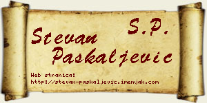 Stevan Paskaljević vizit kartica